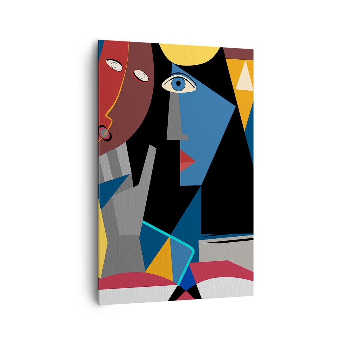 Tablou pe pânză - Discuția cubiștilor - 80x120 cm