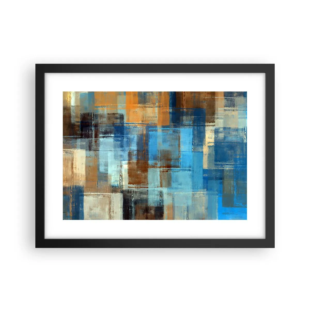 Poster în ramă neagră - Prin valul albastru - 40x30 cm
