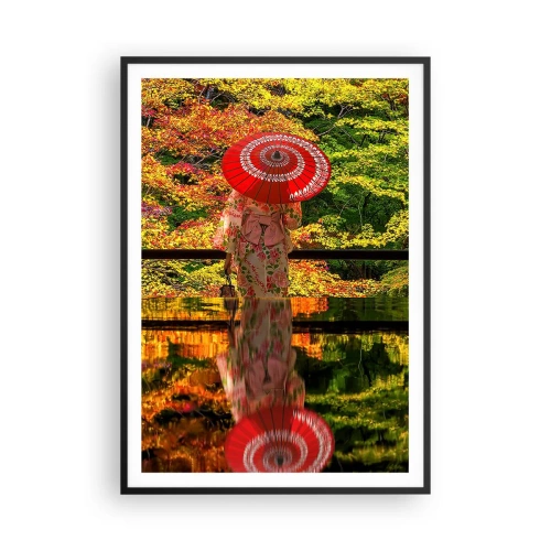 Poster în ramă neagră - În templul naturii - 70x100 cm