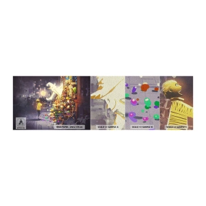 Mostră tapet Premium Sand - Vrăjitoria există - Abstracția, Fantezie, Pentru copii - 100x30 cm