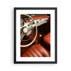 Poster în ramă neagră - Lux în stil vintage - 30x40 cm