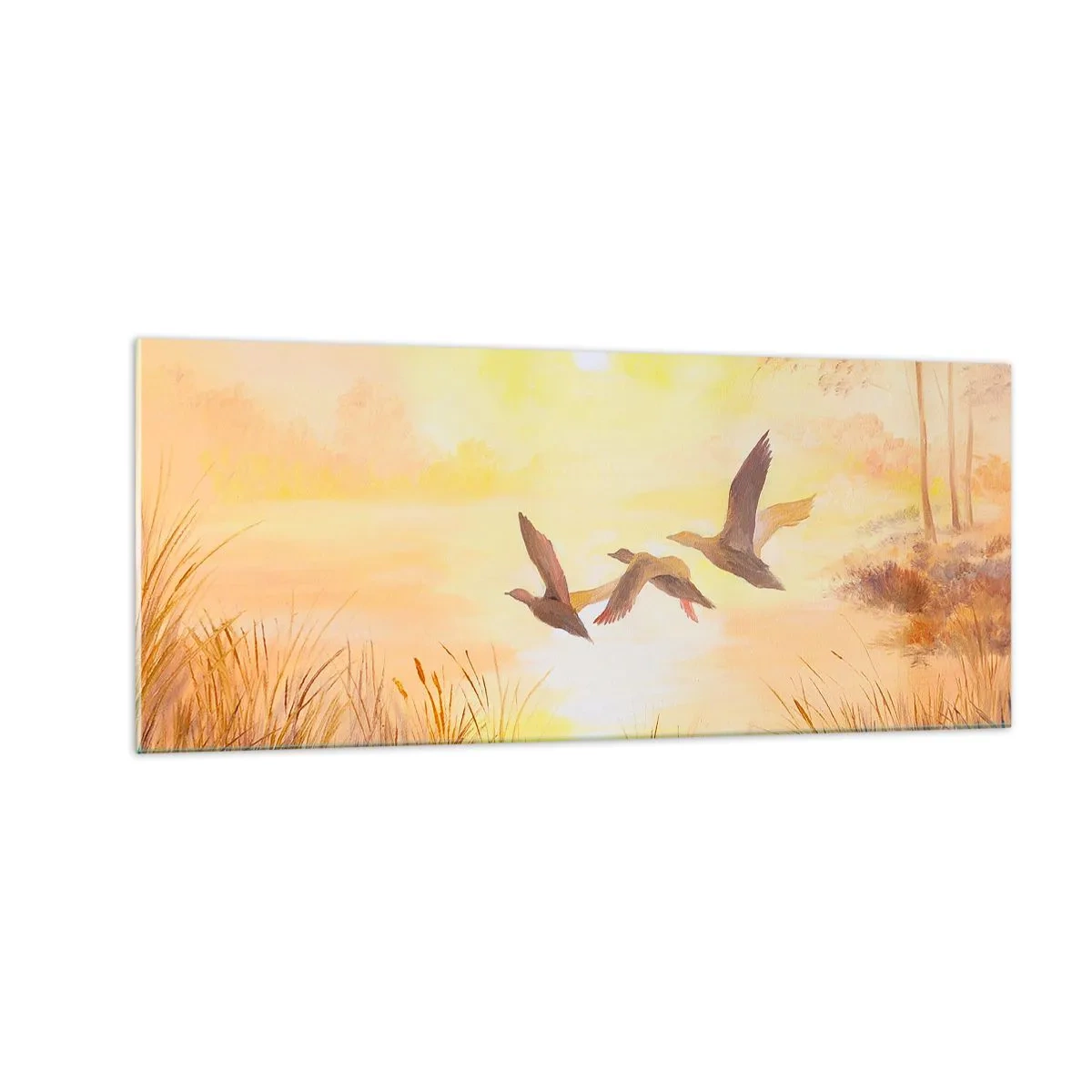 Tablou pe sticlă - Începutul unei lungi călătorii - 100x40 cm