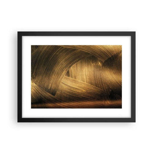 Poster în ramă neagră - Într-un labirint de aur - 40x30 cm