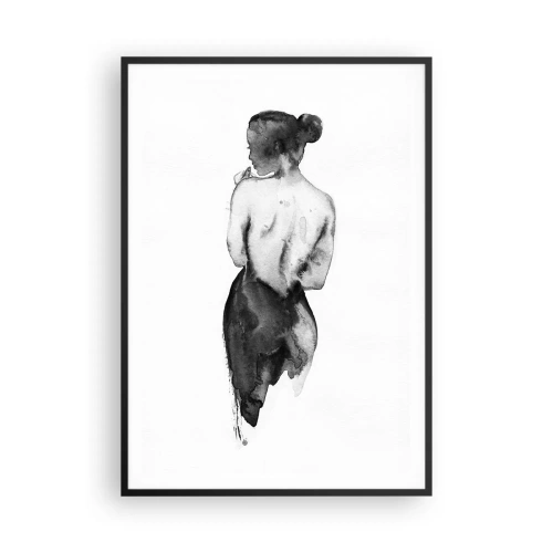 Poster în ramă neagră - Cu ea lumea dispare - 70x100 cm