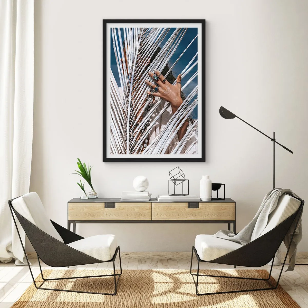 Poster în ramă neagră - Prietena șamanului? - 61x91 cm
