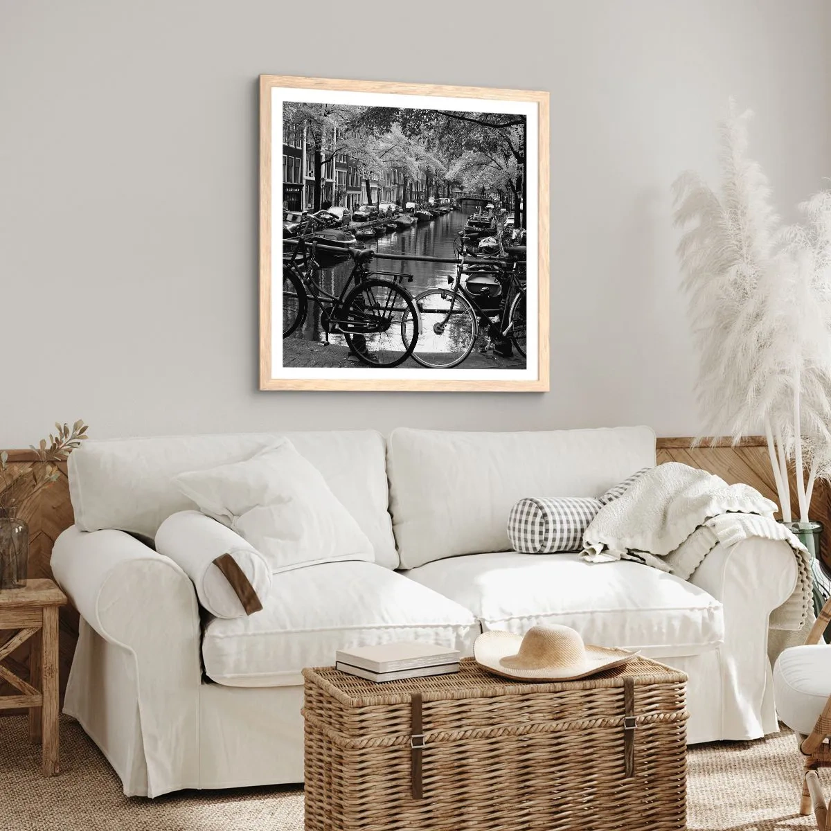 Poster în ramă de stejar deschis - O perspectivă foarte olandeză - 60x60 cm