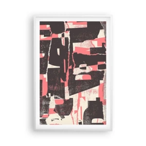 Poster în ramă albă - Toată această agitație - 61x91 cm