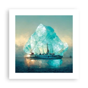 Poster - Diamant arctic - 40x40 cm