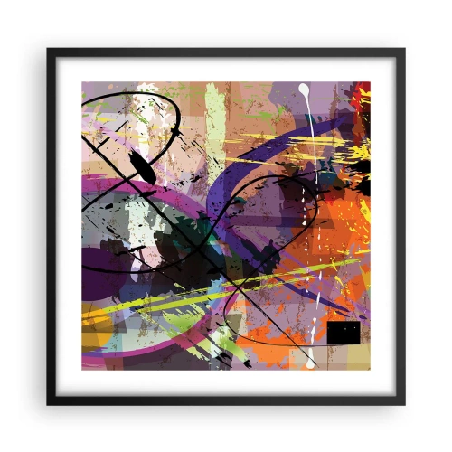 Poster în ramă neagră - Poate fi drept sau de jur împrejur - 50x50 cm