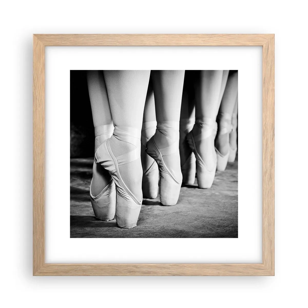 Poster în ramă de stejar deschis - Împreună, elegant - 30x30 cm