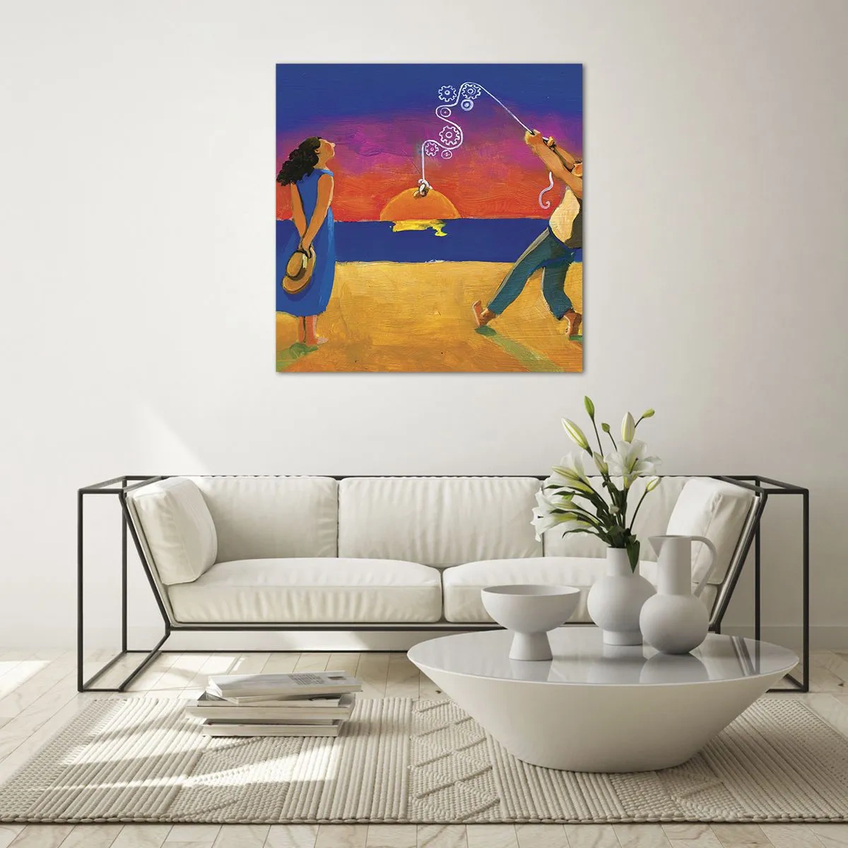 Tablou pe sticlă - Mai mult decât o stea din cer - 30x30 cm