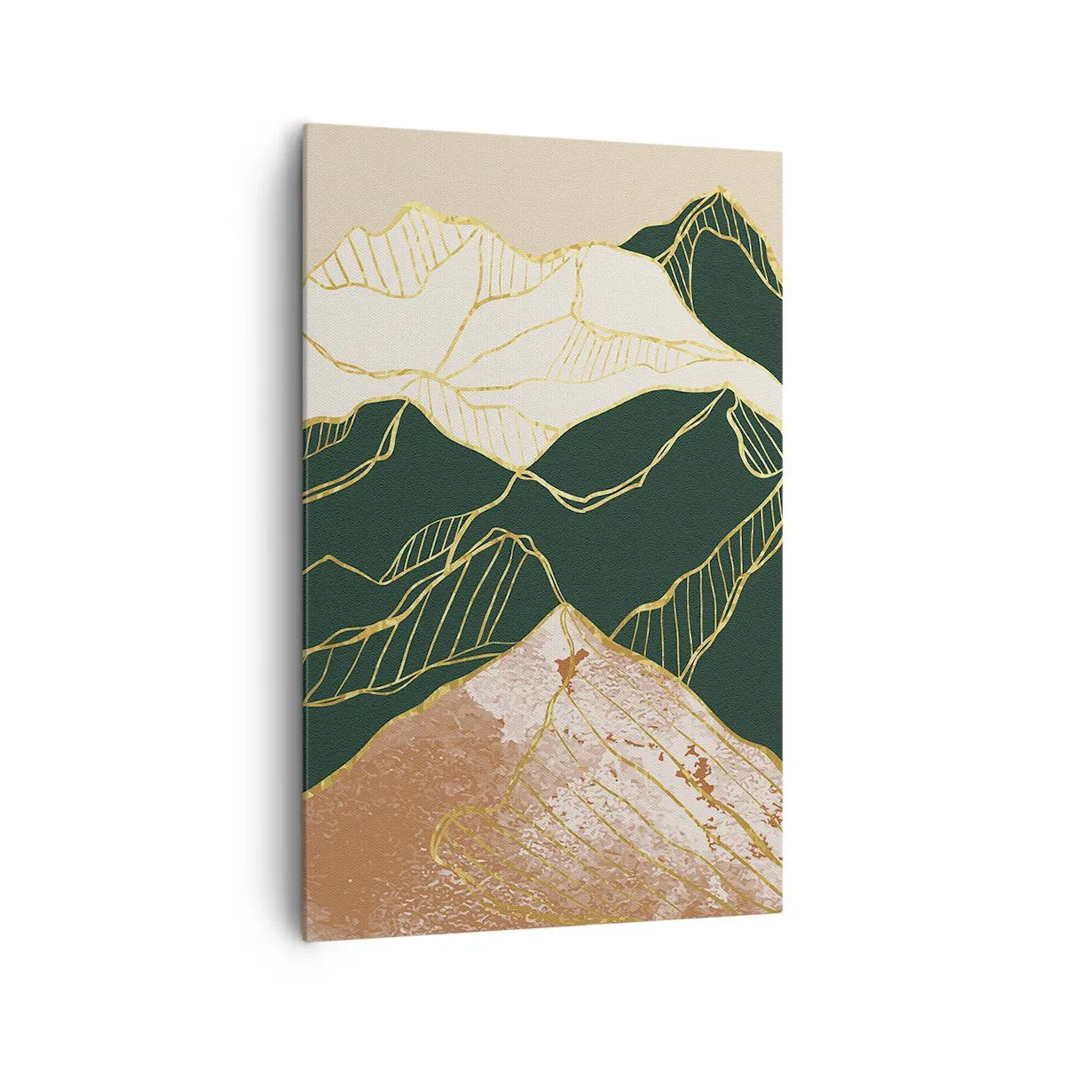 Tablou pe pânză Canvas - Vârfurile de aur - 80x120 cm