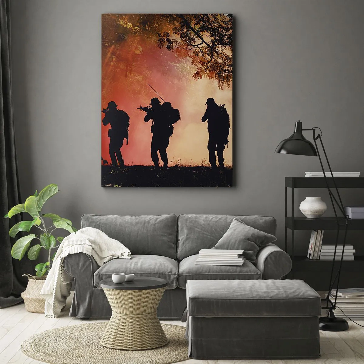 Tablou pe pânză - ...Toți pentru unul. - 50x70 cm