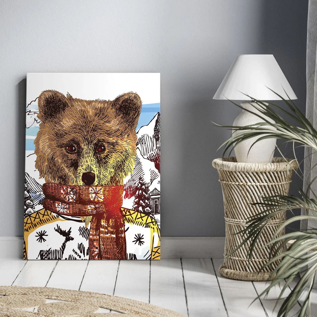 Tablou pe pânză - Coliba ursului - 45x80 cm