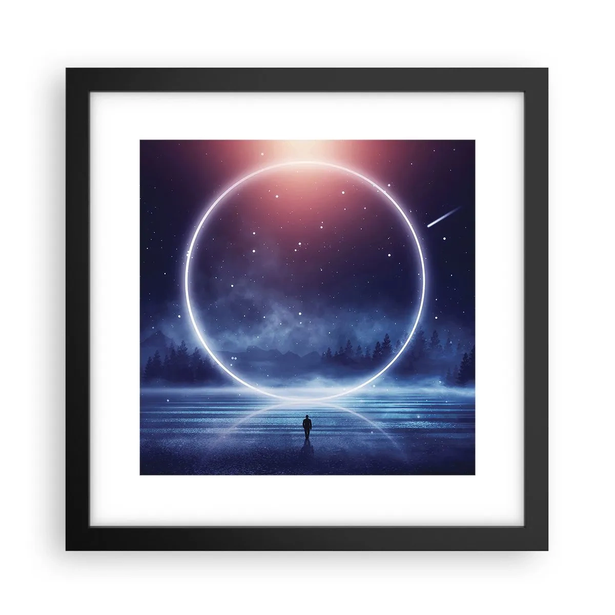 Poster în ramă neagră - Ei sunt deja aici... - 30x30 cm
