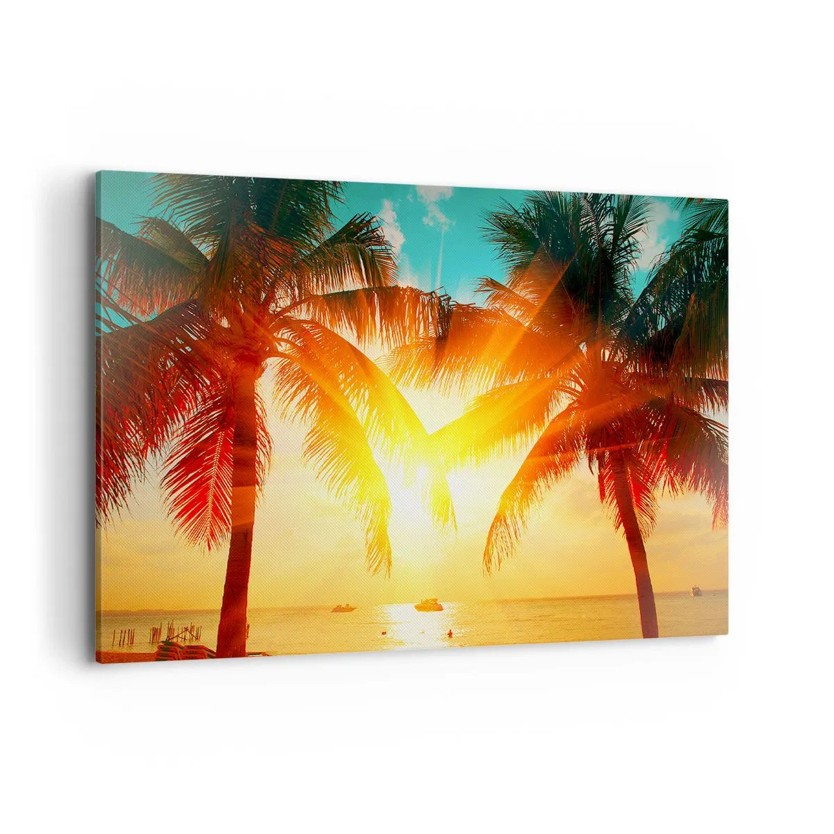 Tablou pe pânză - Cuplu exotic - 100x70 cm