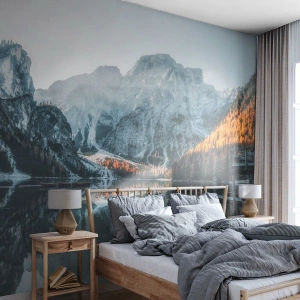 Tapet Standard Eco - Peisaj în oglindă - Peisaj, Munţi, Lac - 400x280 cm