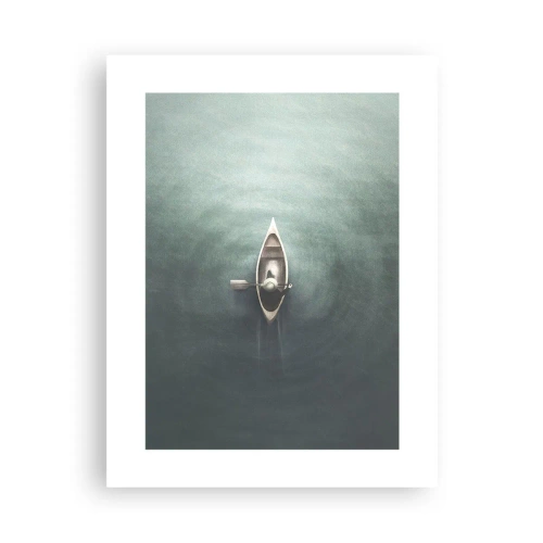 Poster - Peste lacul luminat de lună - 30x40 cm