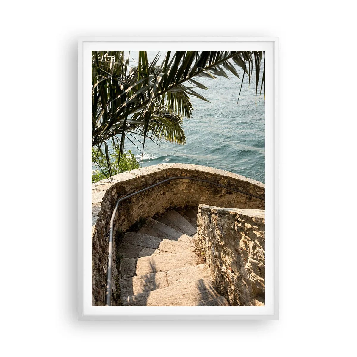 Poster în ramă albă - Sub soarele Italiei - 70x100 cm