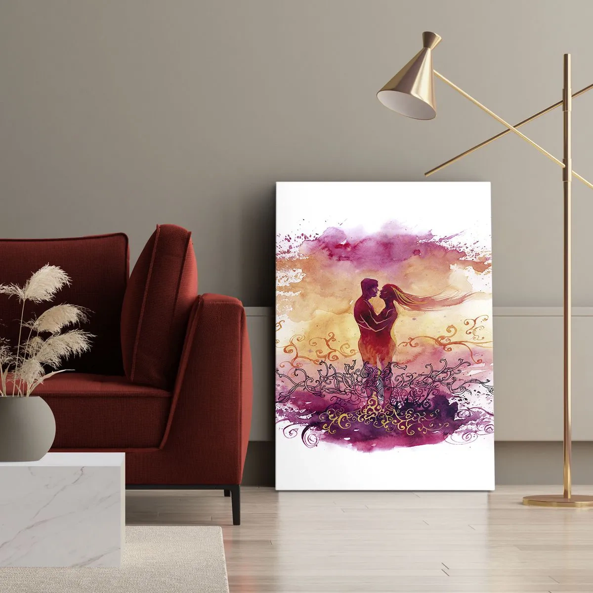 Tablou pe pânză - De o singură inimă! Am nevoie de atât de puțin.. - 50x70 cm