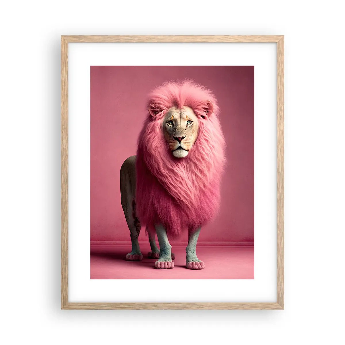 Poster în ramă de stejar deschis - Și nu-ți mai este frică - 40x50 cm