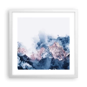 Poster în ramă albă - Acestea sunt vârfurile! - 40x40 cm