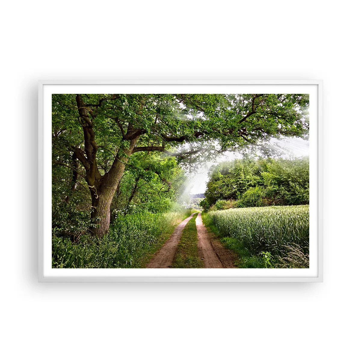 Poster în ramă albă - Et in Arcadia ego - 100x70 cm