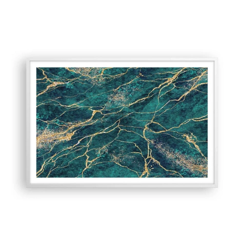 Poster în ramă albă - Filon de aur - 91x61 cm