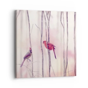 Tablou pe pânză - O poveste din Pădurea Roz - 30x30 cm