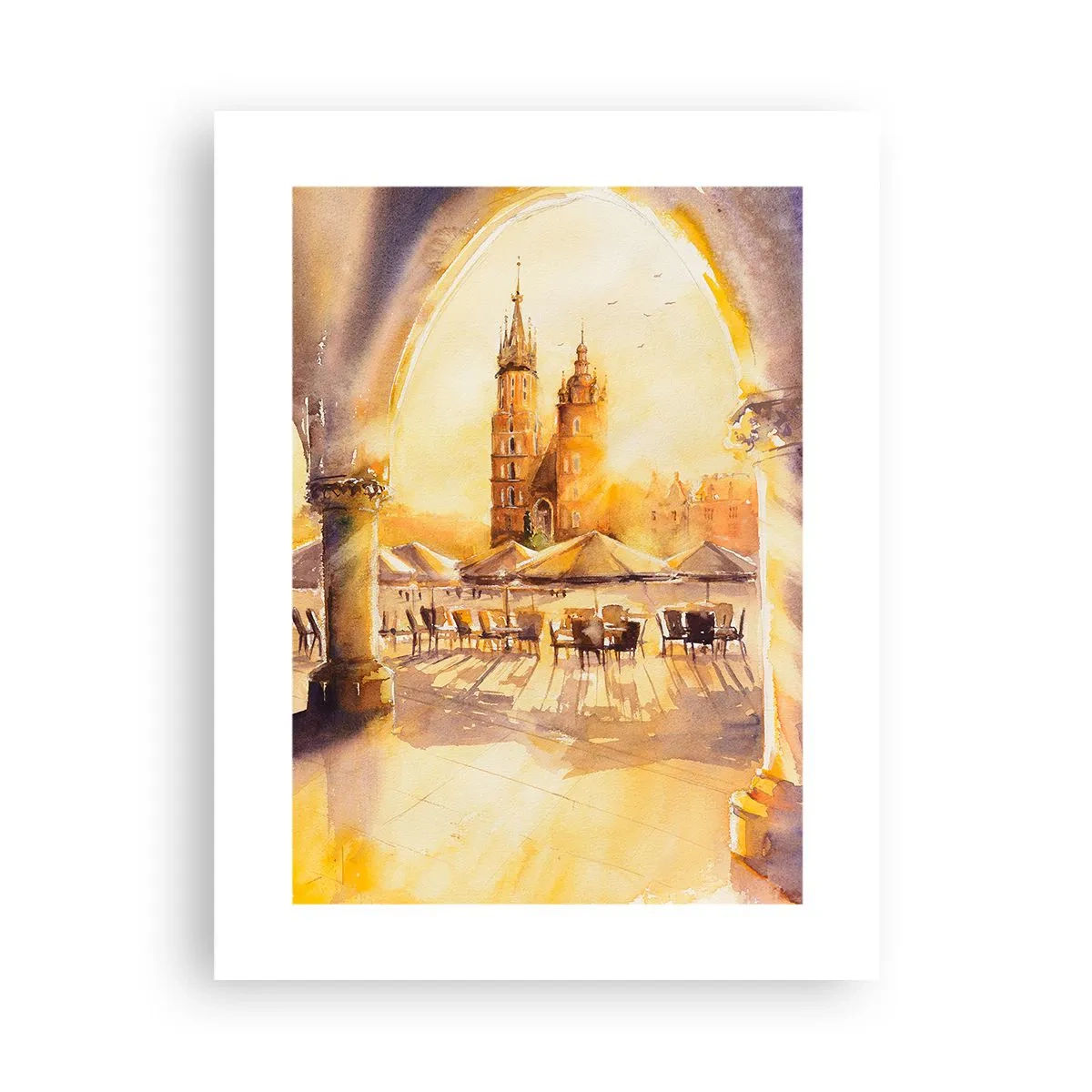 Poster - Răsărit în Cracovia - 30x40 cm
