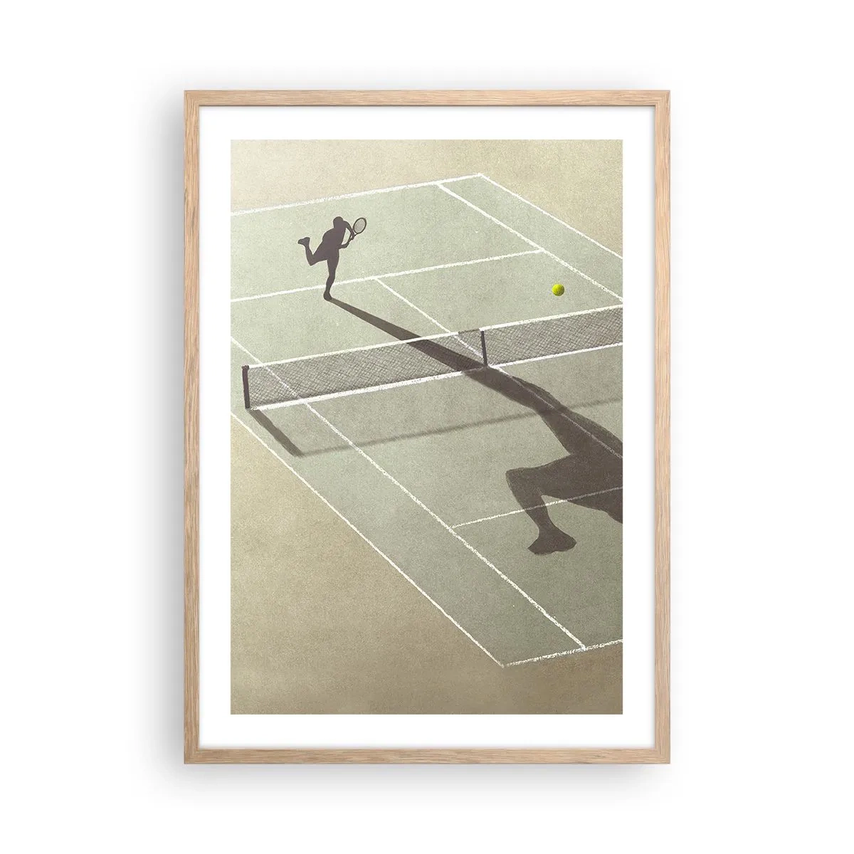 Poster în ramă de stejar deschis - Învinge-te pe tine însuți - 50x70 cm