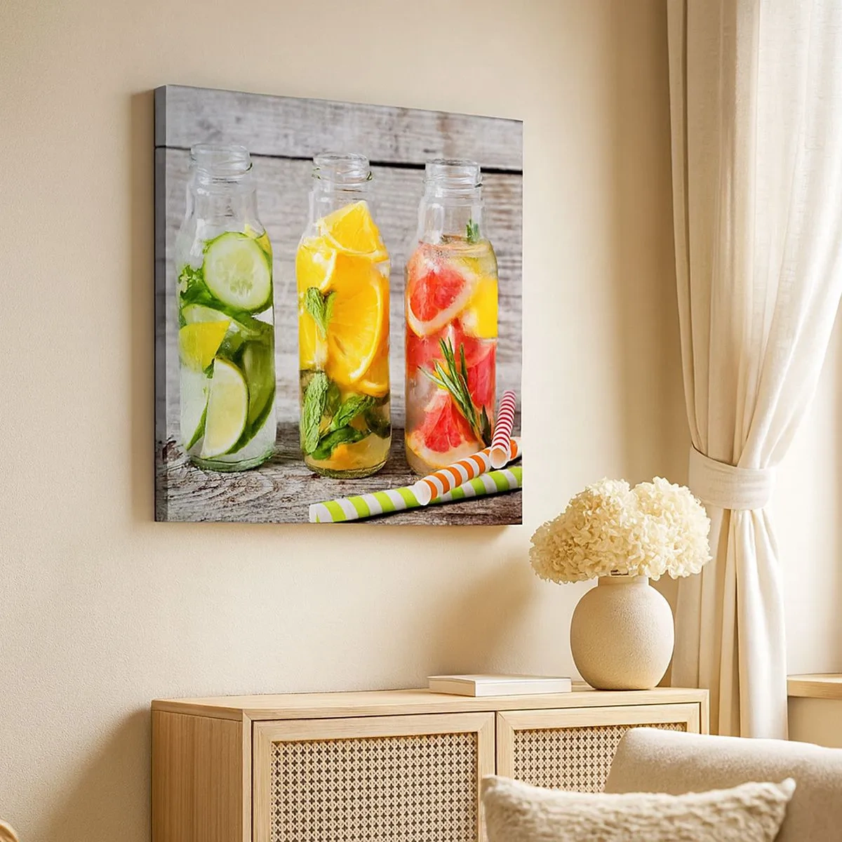 Tablou pe pânză - Sănătoase prin natura - 30x30 cm