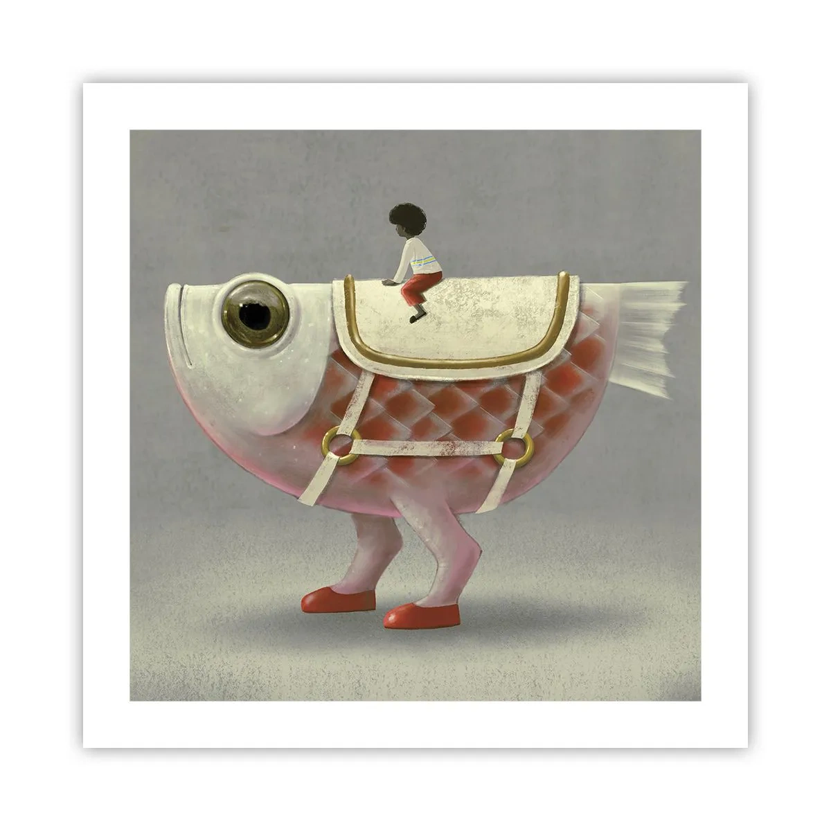 Poster - Călărețul Pescărel - 50x50 cm