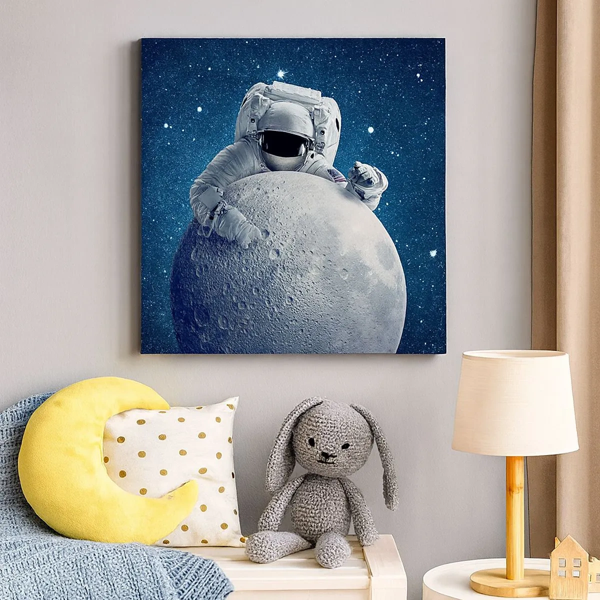 Tablou pe pânză - Glumeț spațial - 30x30 cm