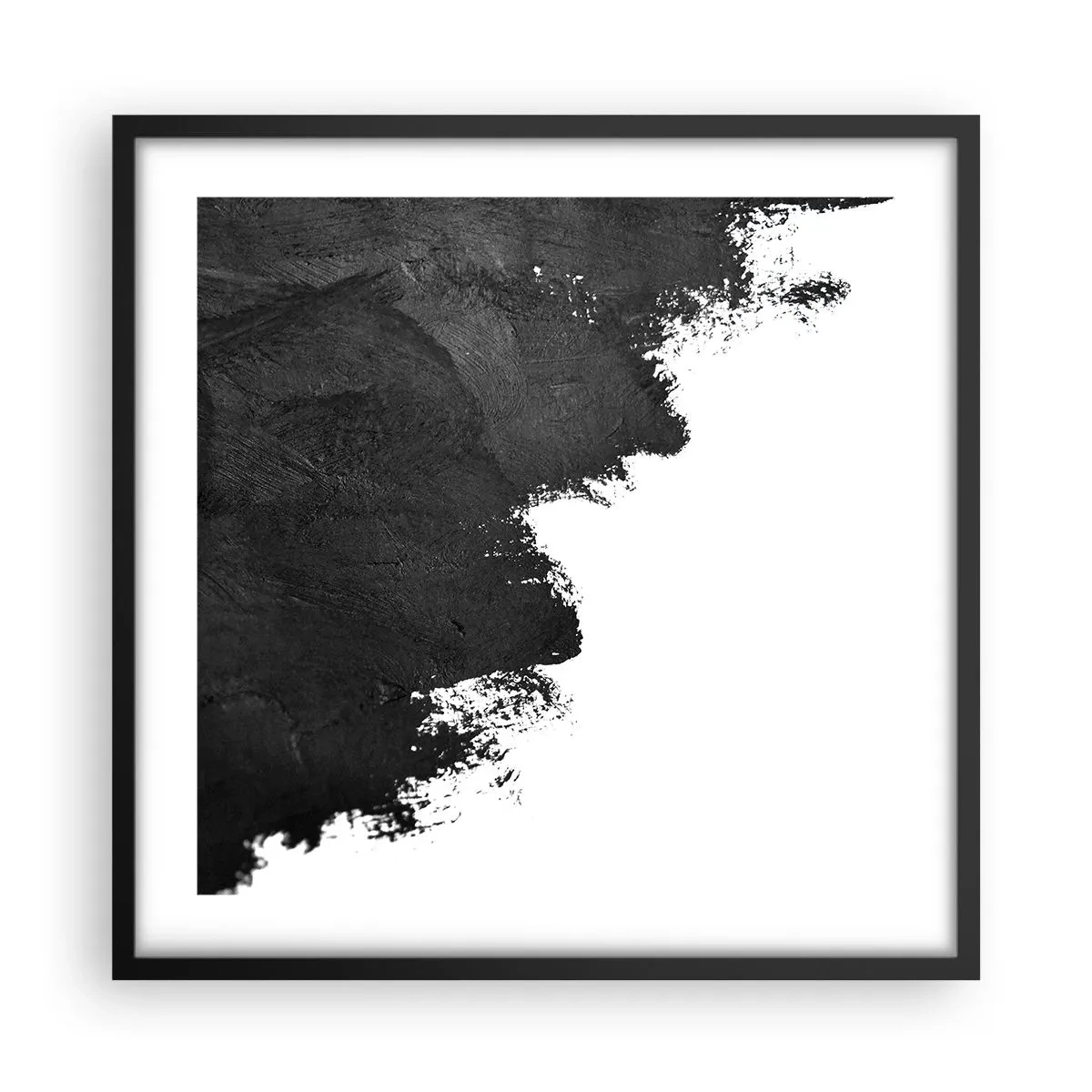 Poster în ramă neagră - Elemente: pământ - 50x50 cm