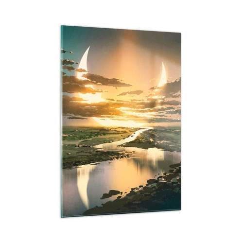 Tablou pe sticlă - Undeva într-o galaxie foarte, foarte îndepărtată - 50x70 cm