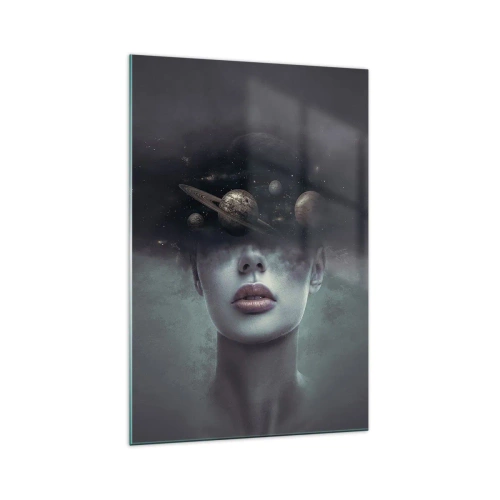 Tablou pe sticlă - Și planetele o iau razna... - 70x100 cm