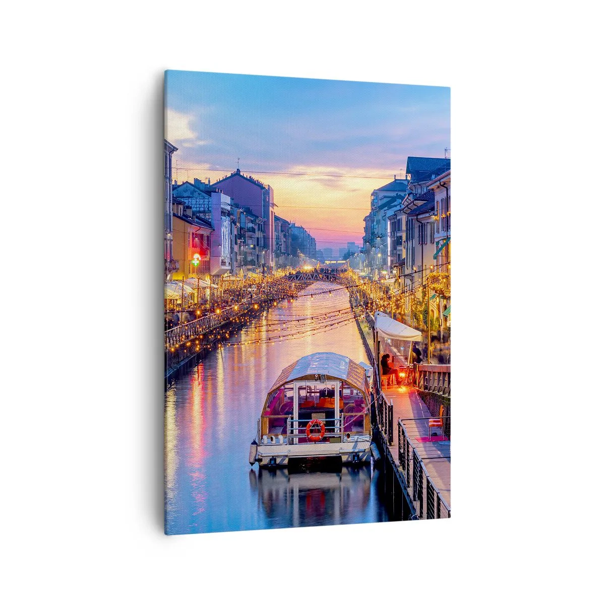 Tablou pe pânză - O seară de lumină și distracție - 70x100 cm