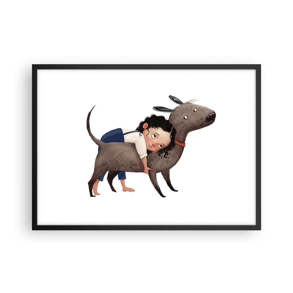 Poster în ramă neagră - Cei mai buni prieteni - 70x50 cm
