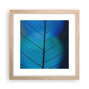 Poster în ramă de stejar deschis - Construcție de finețe - 30x30 cm