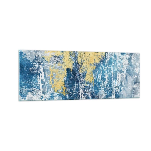 Tablou pe sticlă - Abstracție de vreme - 140x50 cm