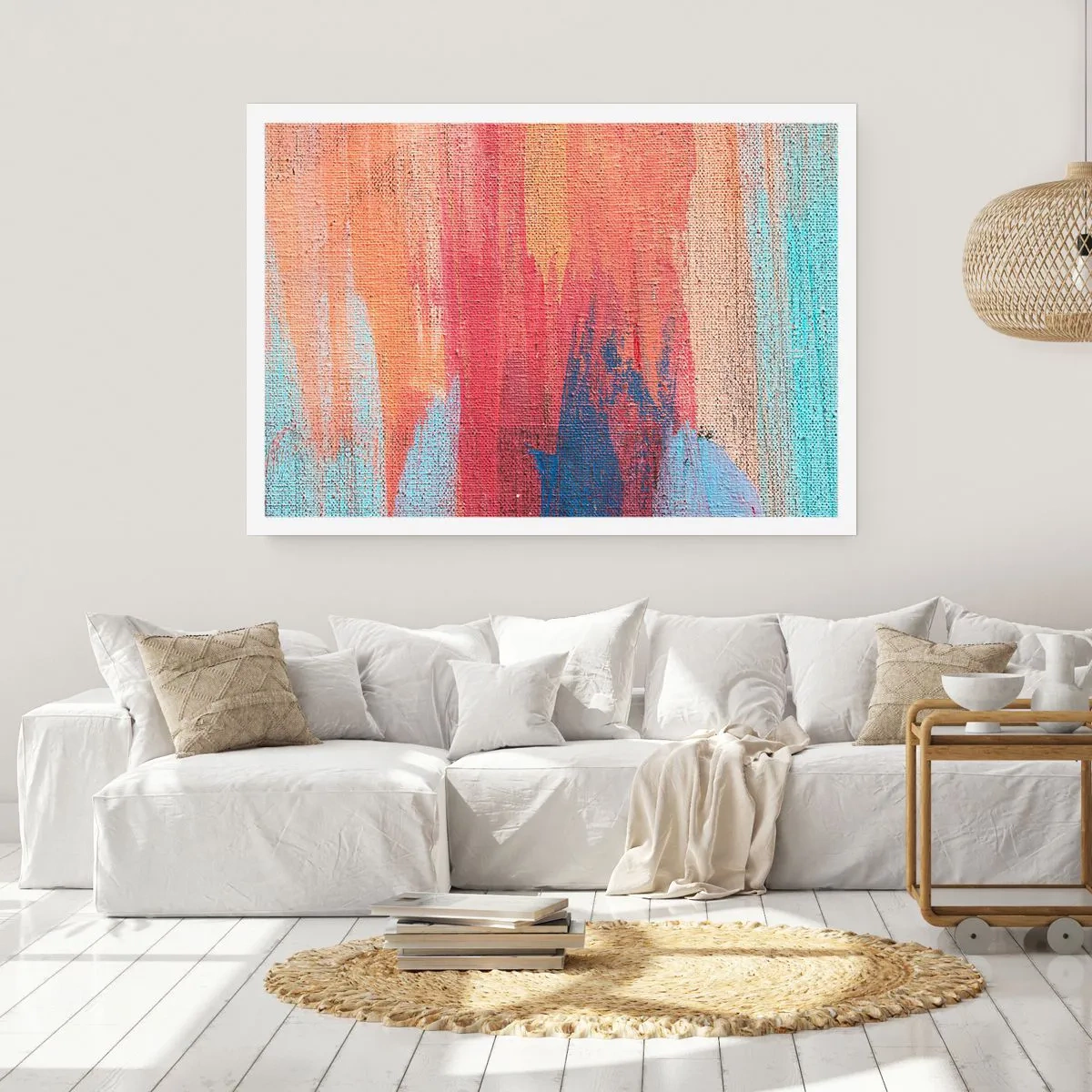 Poster - Plutind prin curcubeu - 50x40 cm