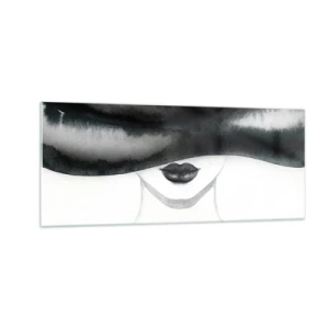 Tablou pe sticlă - Un mister senzual - 100x40 cm