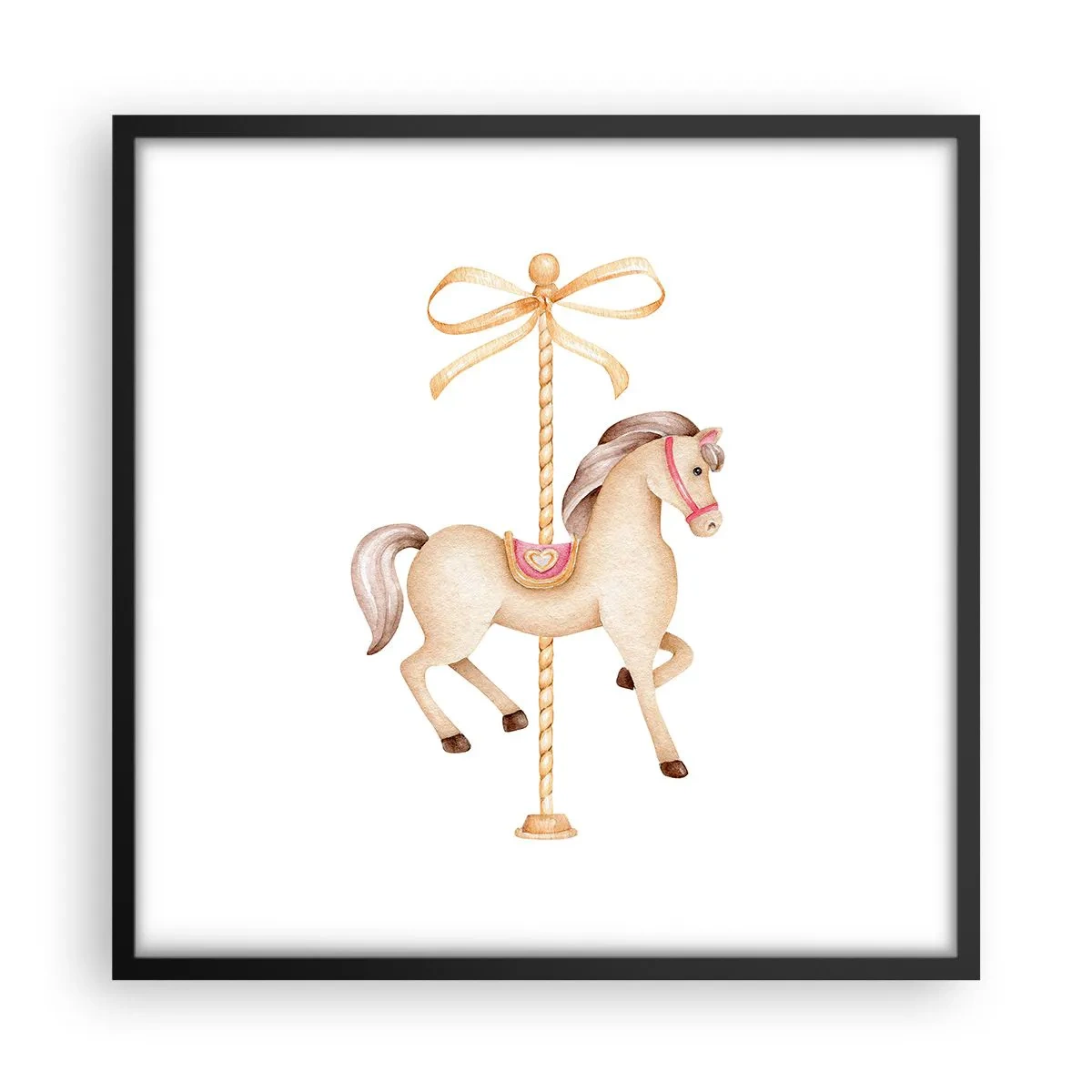 Poster în ramă neagră - Într-un trap grațios - 50x50 cm