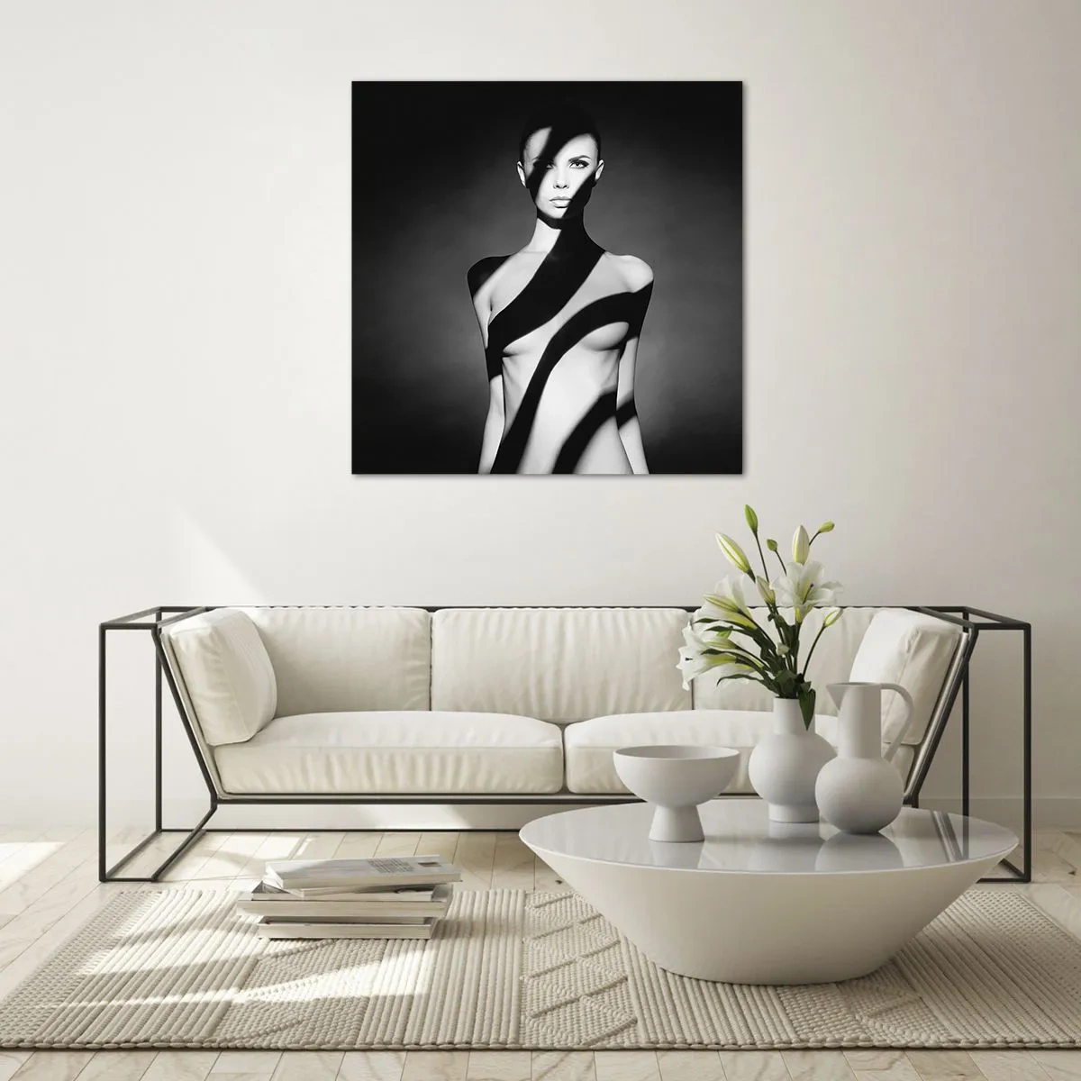 Tablou pe sticlă - La strălucire și la umbră - 60x60 cm