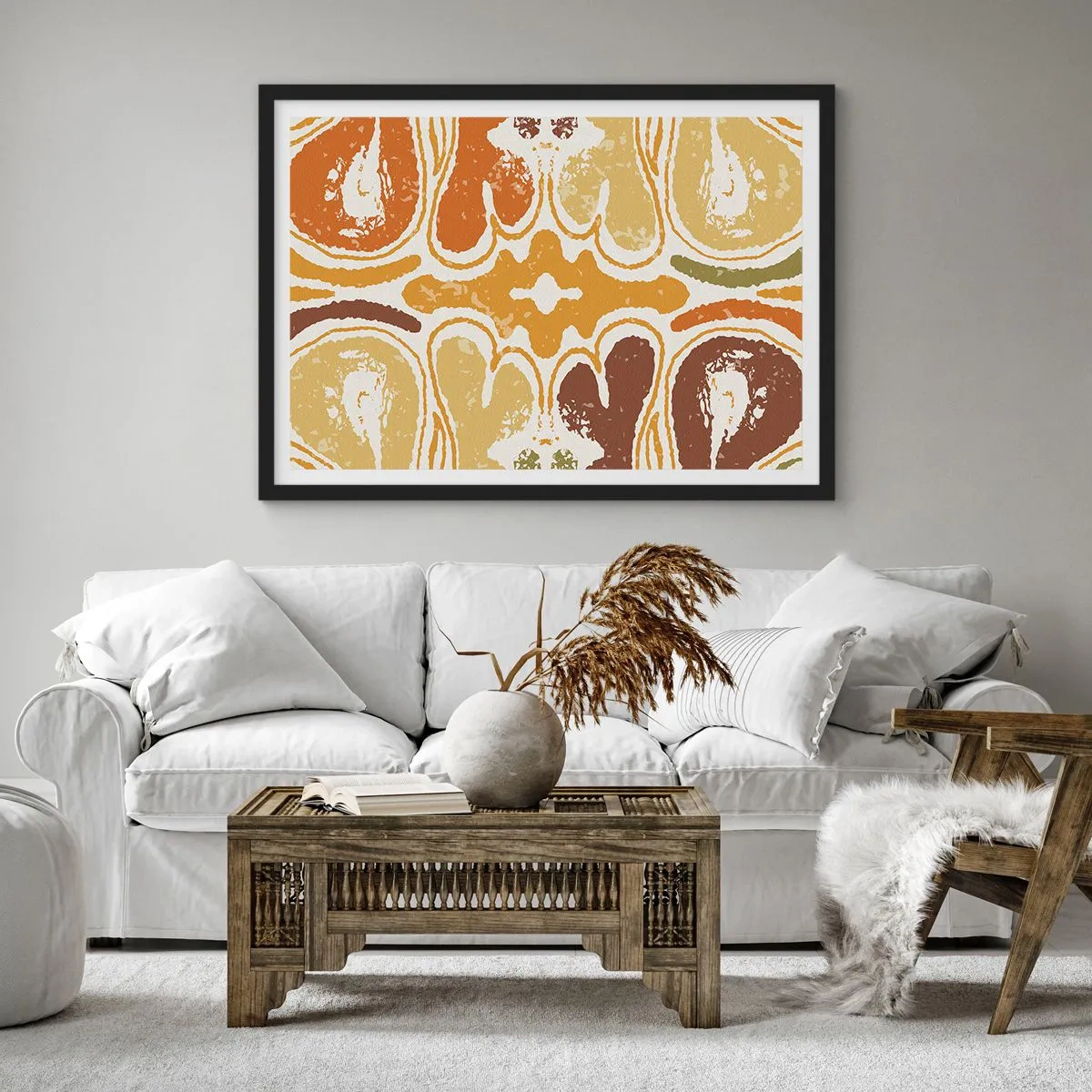 Poster în ramă neagră - Abstracție sentimentală - 70x50 cm