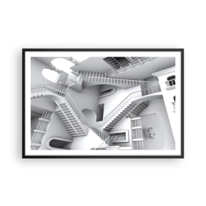 Poster în ramă neagră - Paradoxurile spațiului - 91x61 cm