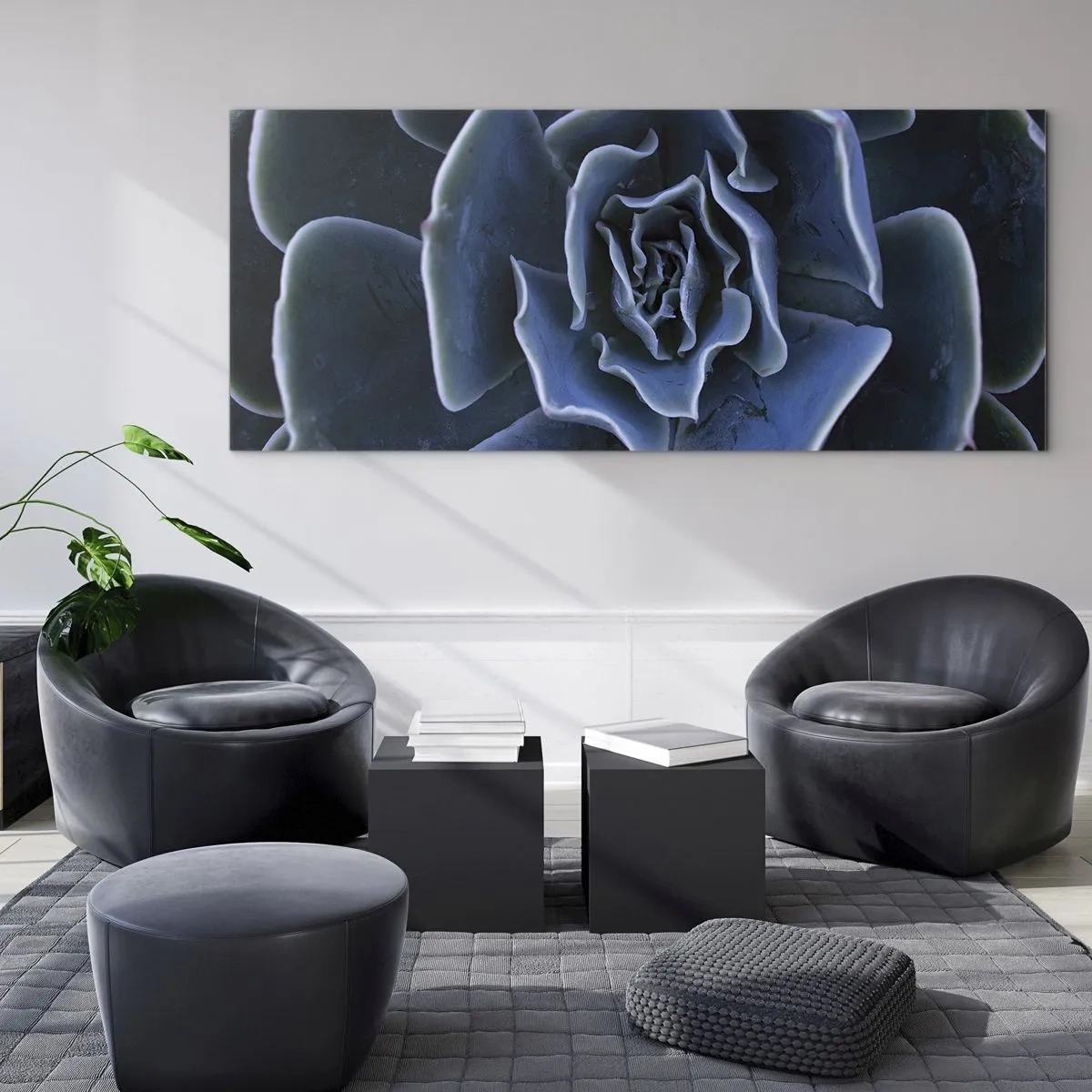 Tablou pe sticlă - Floare de deșert - 120x50 cm