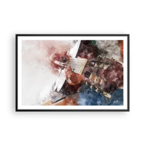 Poster în ramă neagră - Și ce părere ai? - 91x61 cm