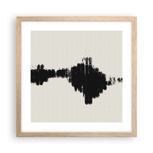 Poster în ramă de stejar deschis - Vibrațiile imaginației - 40x40 cm